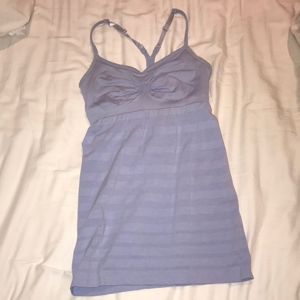 Blue lulu lemon workout top